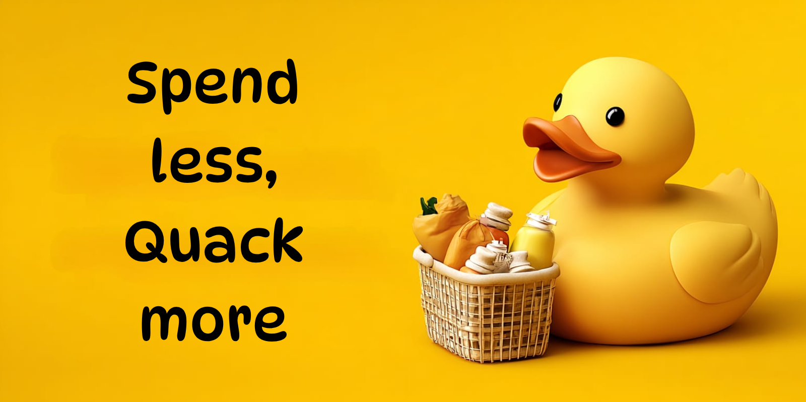 Spend less, quack more